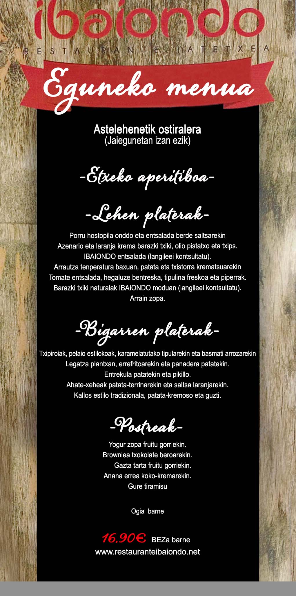 Restaurante Ibaiondo - Irun - Gipuzkoa